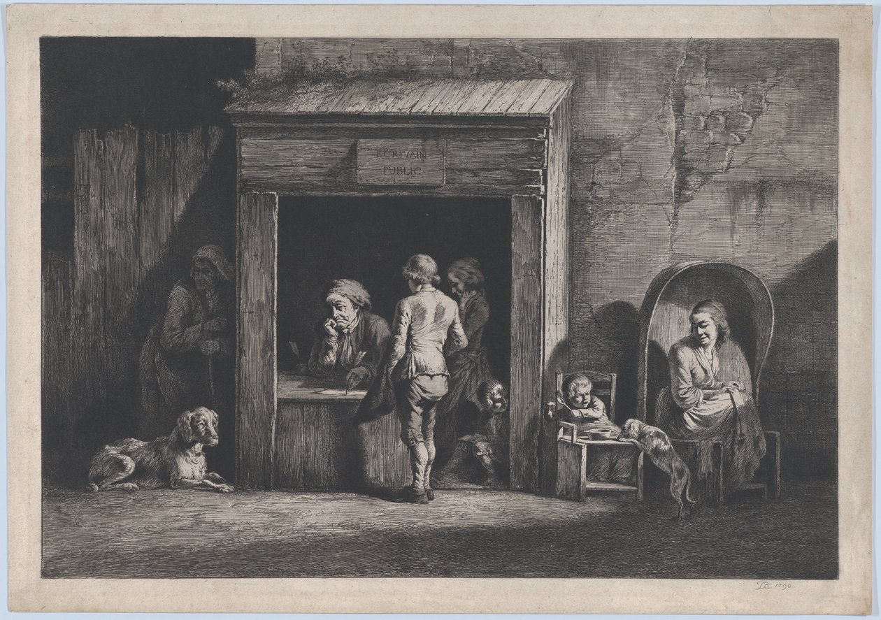 Közíró, 1790. alkotó: Jean Jacques de Boissieu