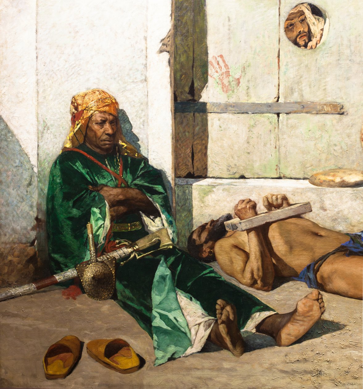 Marokkói foglyok (részlet) alkotó: Jean Joseph Benjamin Constant