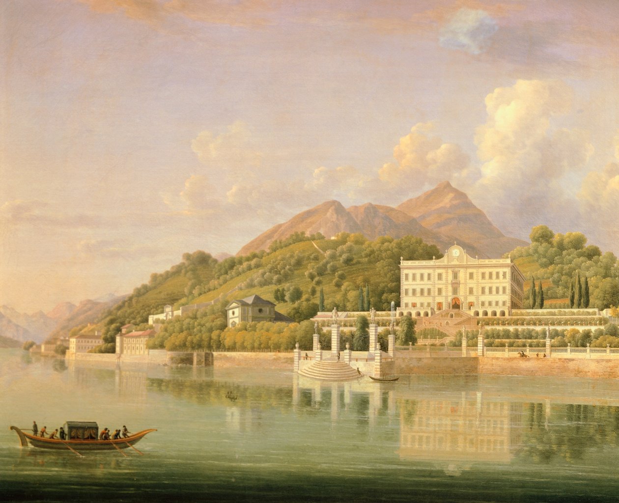 A Villa Sommariva kilátása alkotó: Jean Joseph Xavier Bidauld