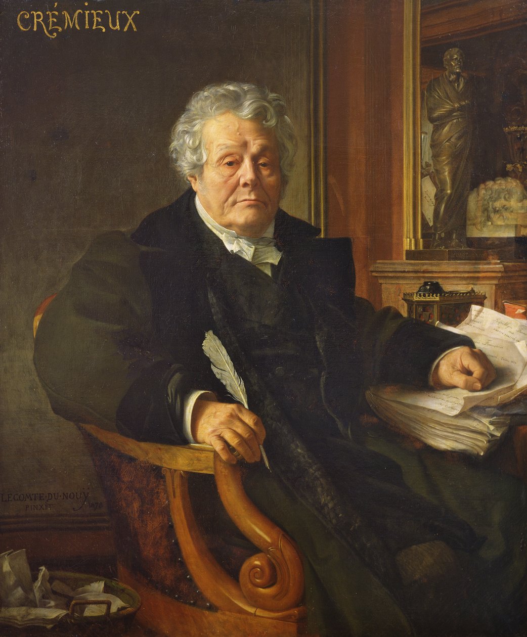 Adolphe Cremieux, 1878 alkotó: Jean Jules Antoine Lecomte du Nouy