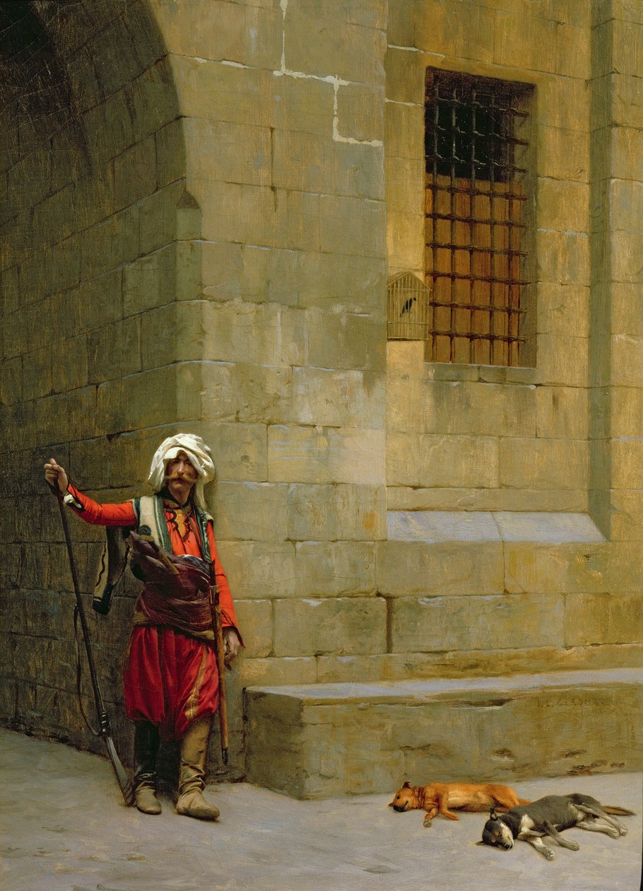 Arnaut és a kutyák alkotó: Jean Leon Gerome