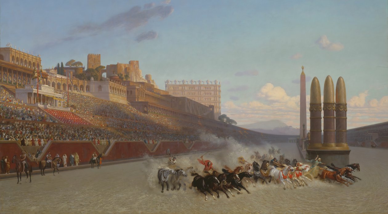 Szekérverseny, 1876. alkotó: Jean Leon Gerome
