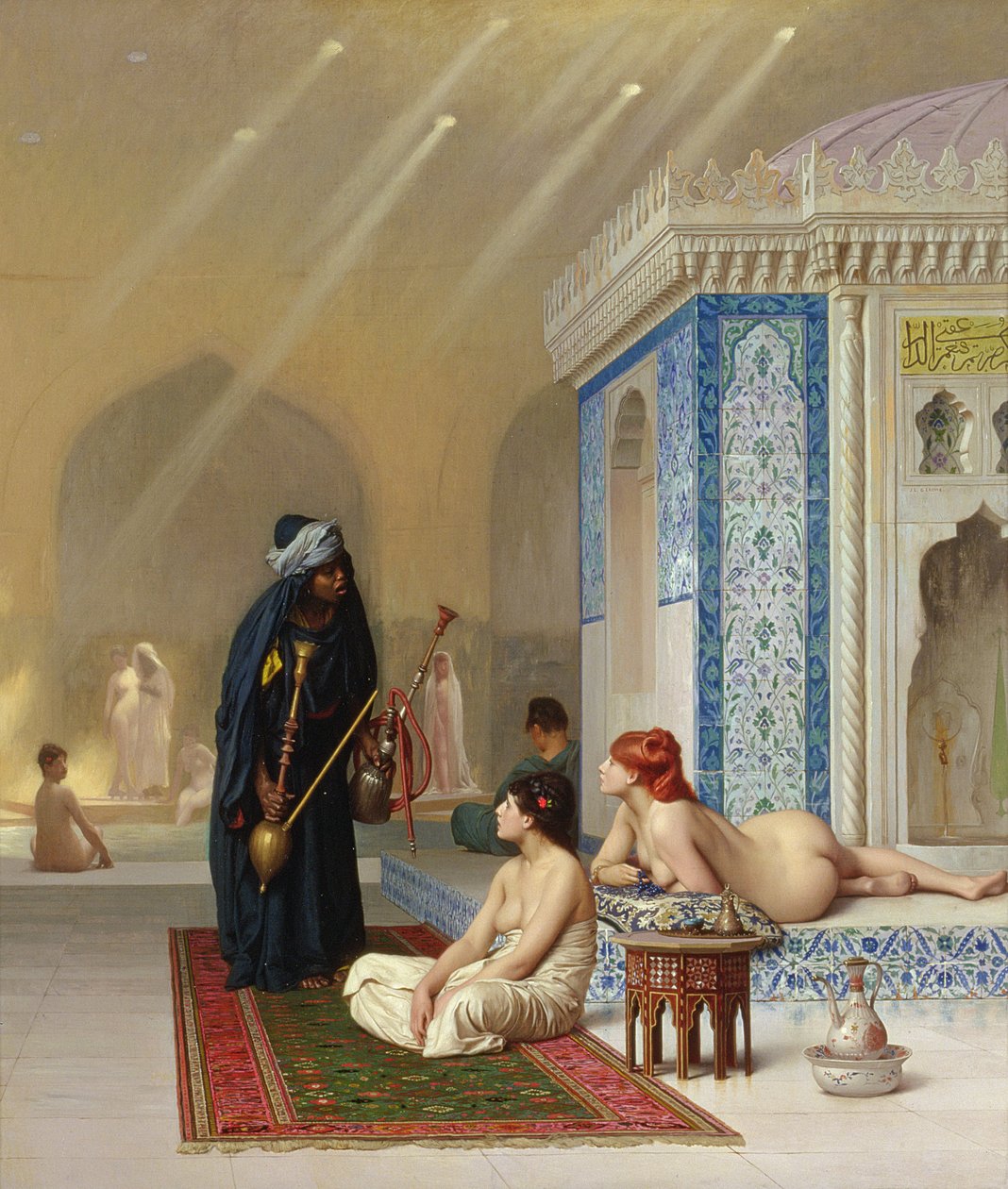 Medence egy háremben alkotó: Jean Leon Gerome