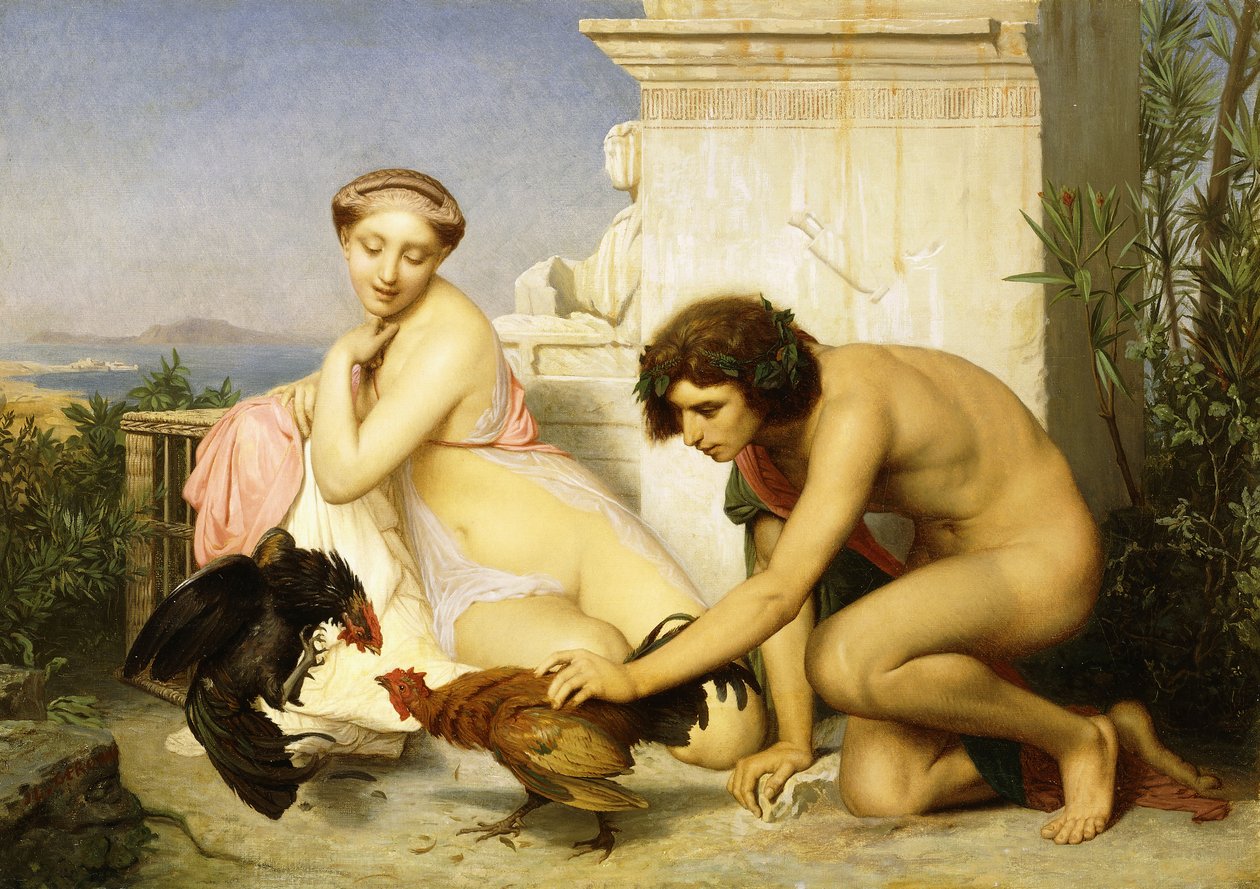 A kakasviadal, alkotó: Jean Leon Gerome