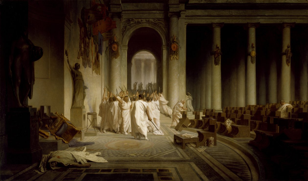 Caesar halála alkotó: Jean Leon Gerome