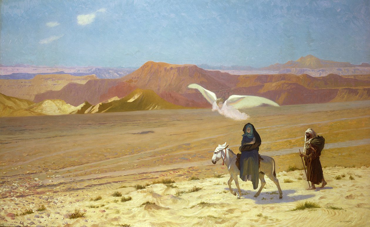 Repülés Egyiptomba alkotó: Jean Leon Gerome