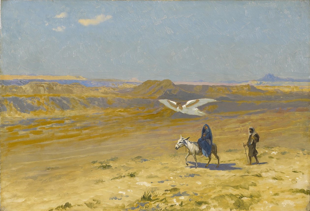 Repülés Egyiptomba, 1890-es évek. alkotó: Jean Leon Gerome