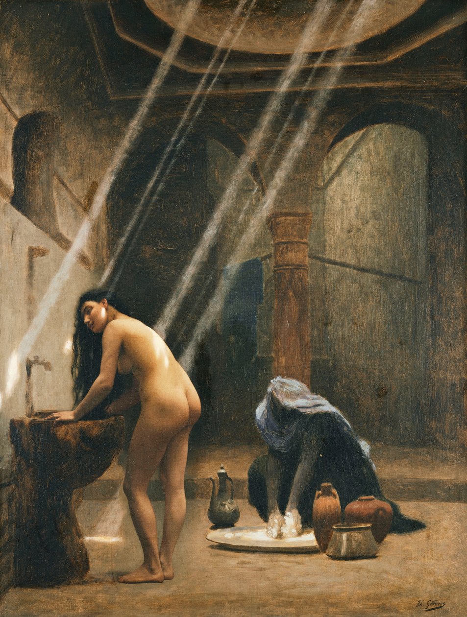 A mór fürdő alkotó: Jean Leon Gerome