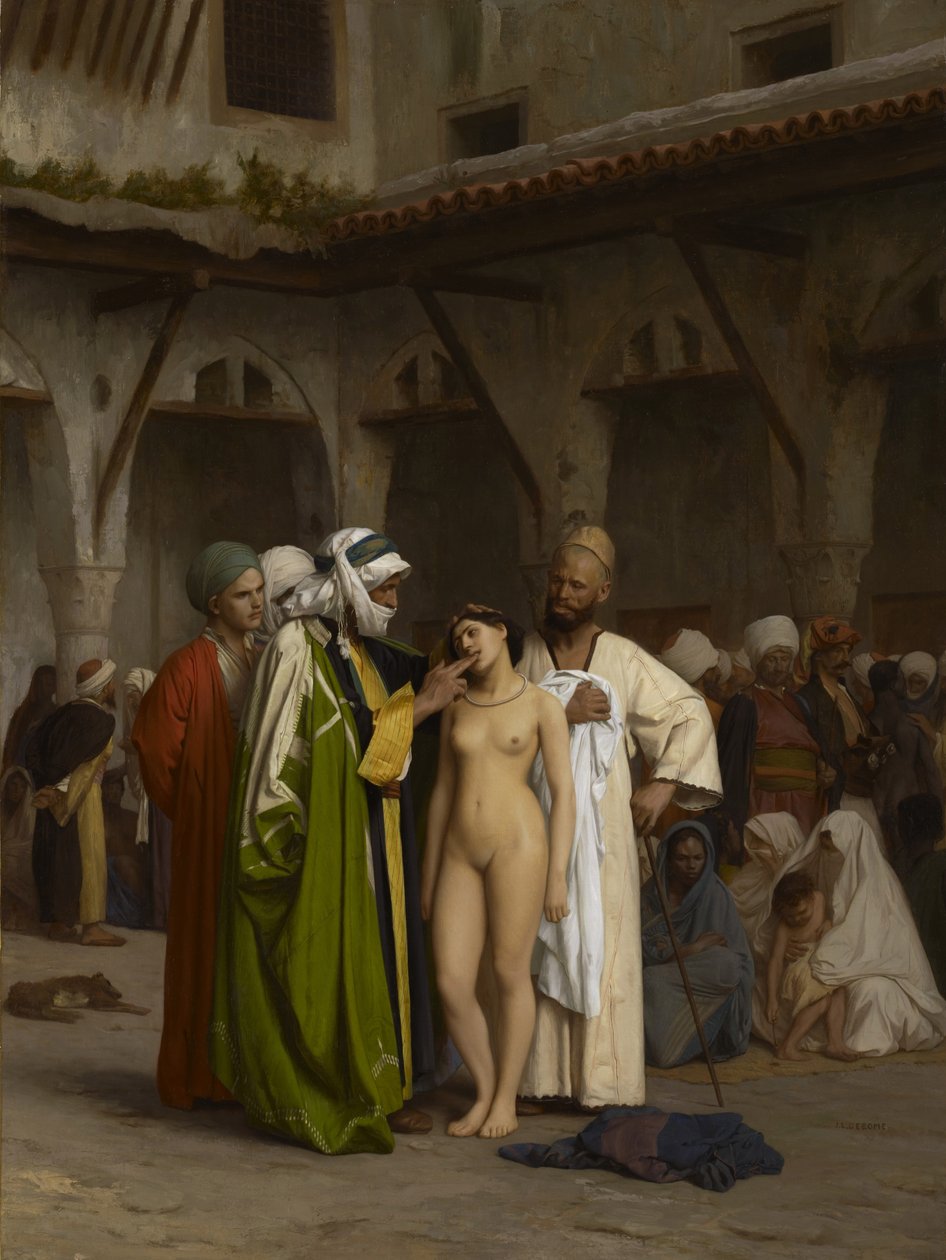 A rabszolgapiac alkotó: Jean Leon Gerome