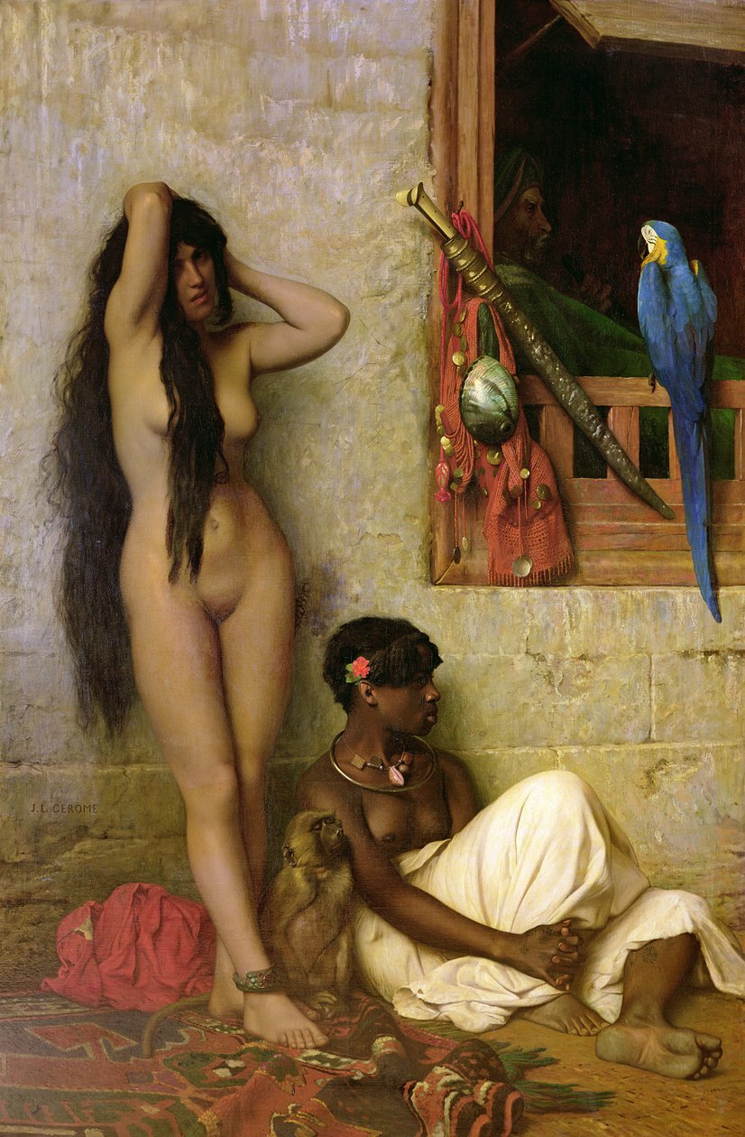 A rabszolga eladó, 1873 alkotó: Jean Leon Gerome