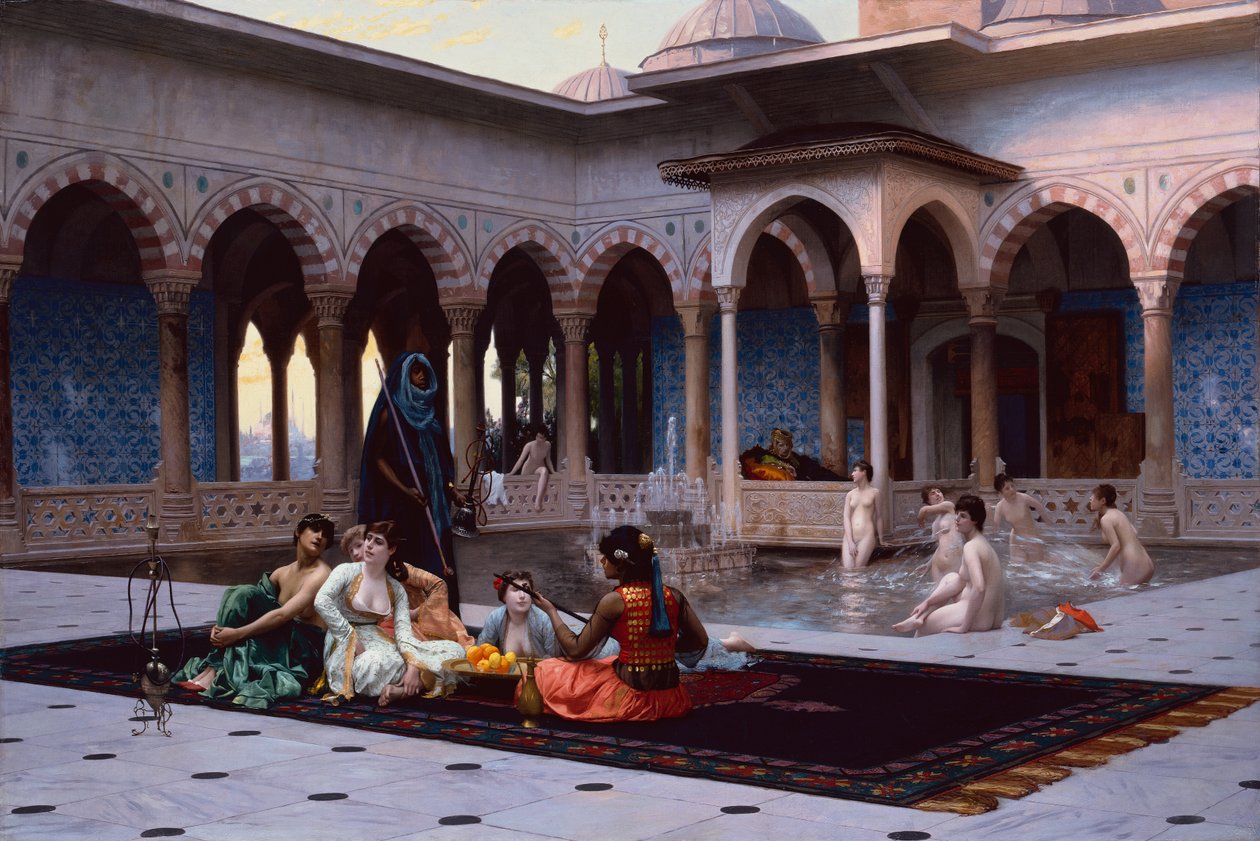 A Szeráj terasza alkotó: Jean Leon Gerome