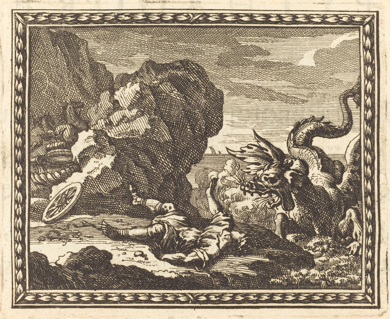 Hippolytus és a tengeri szörny alkotó: Jean Lepautre