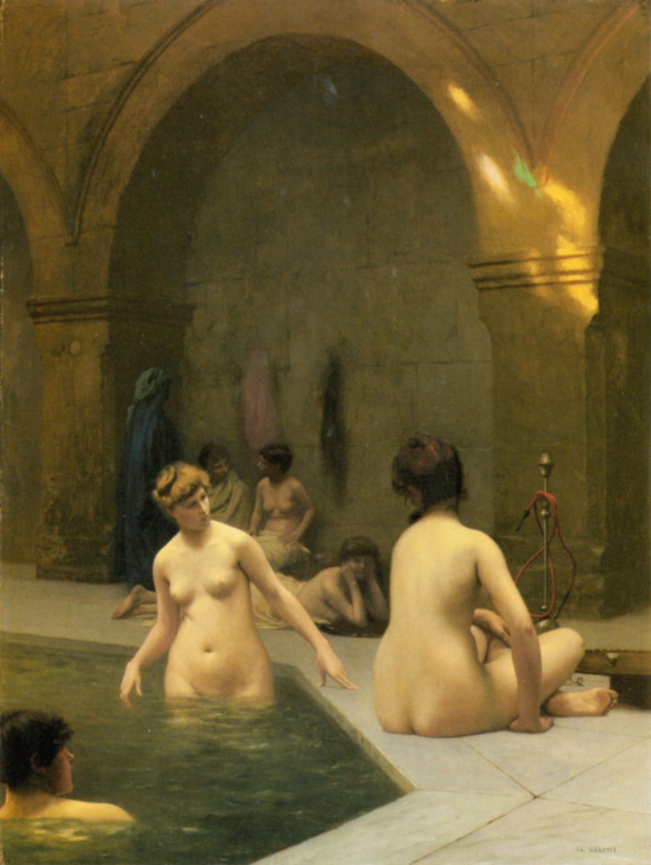 A fürdőzők alkotó: Jean Leon Gerome