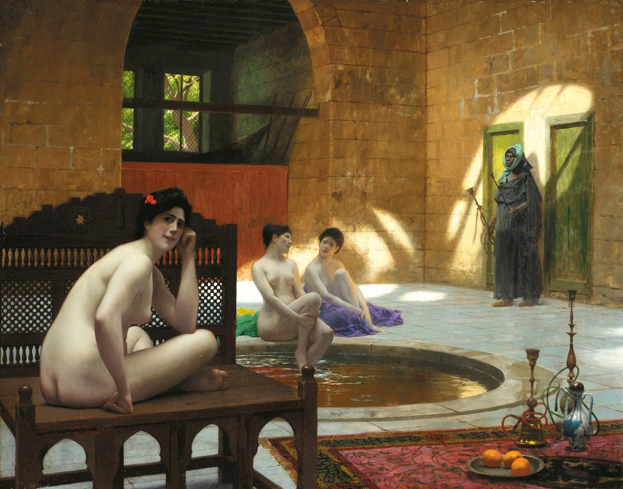 Nők a fürdőben alkotó: Jean Leon Gerome