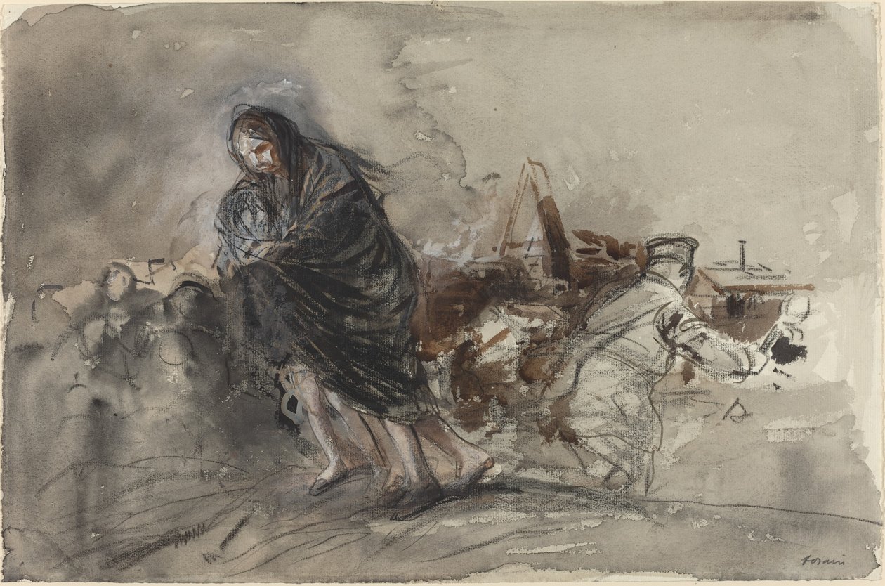Douai után valószínűleg 1918. alkotó: Jean Louis Forain
