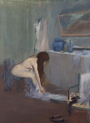 Fürdő után, 1885-90 körül (pasztell) alkotó: Jean Louis Forain