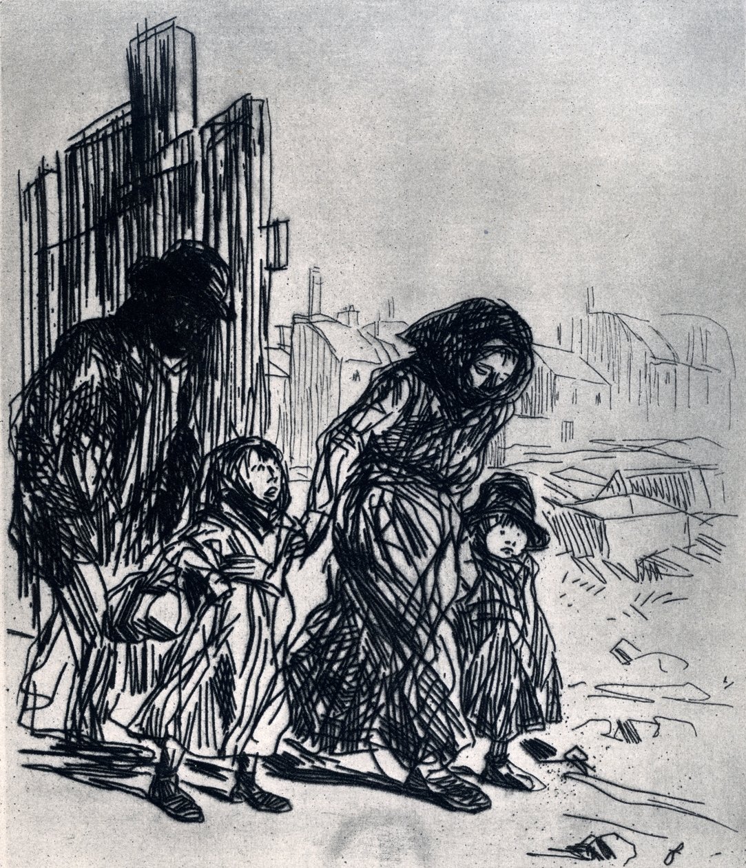 A roham után, 1925. alkotó: Jean Louis Forain