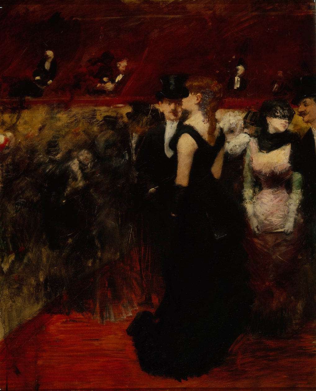 Bál a párizsi operában alkotó: Jean Louis Forain