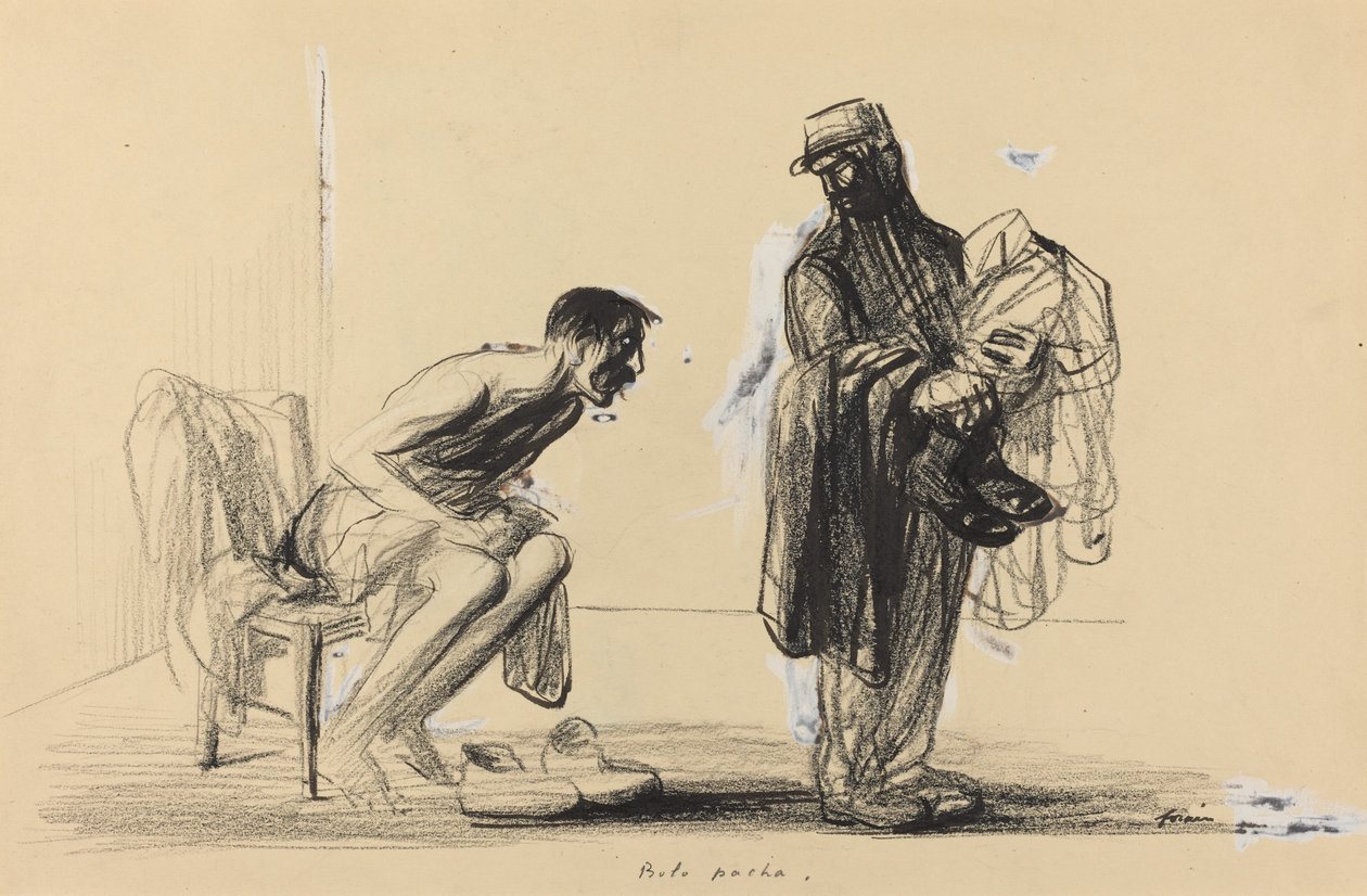 Bolo pacha, c. 19141919. alkotó: Jean Louis Forain