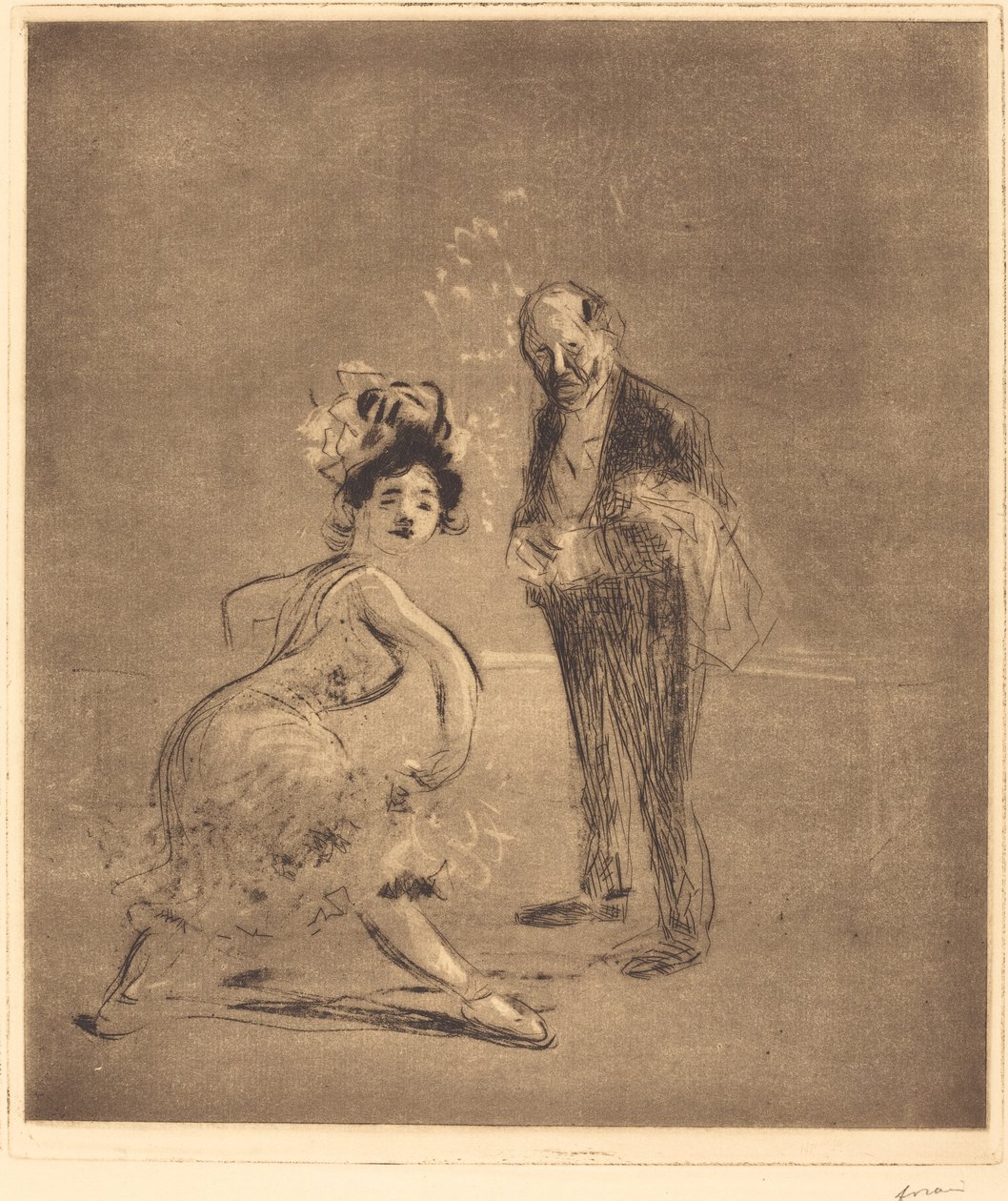 Táncos és főpincér alkotó: Jean Louis Forain