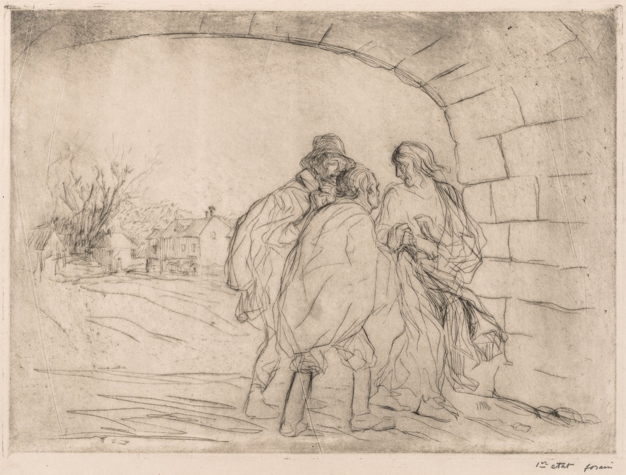 Találkozás a boltozat alatt. alkotó: Jean Louis Forain