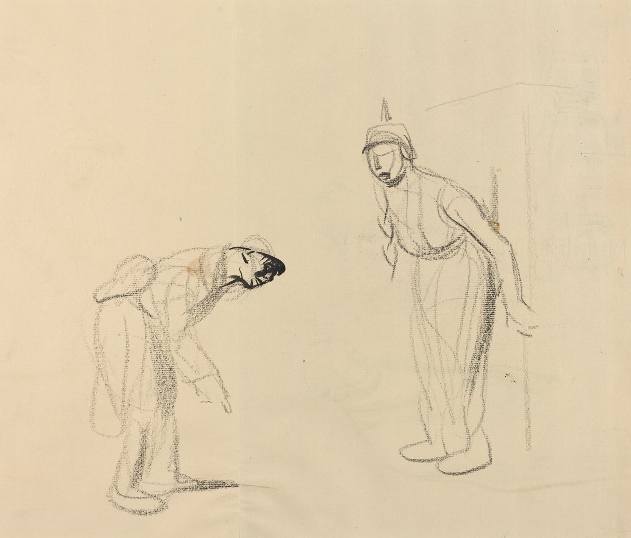 A "louis" elrejtése [verso] alkotó: Jean Louis Forain