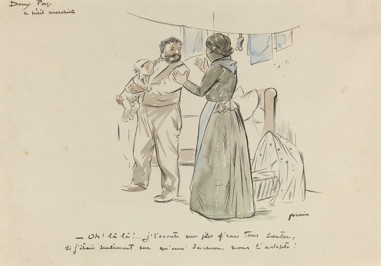 Az anarchista veszedelem c. 1897. alkotó: Jean Louis Forain