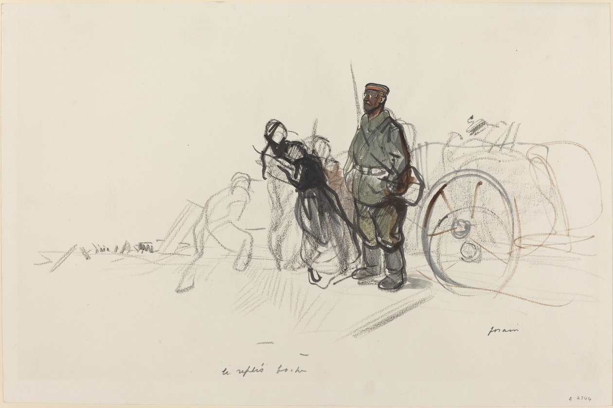 A Boche-hajtás, c. 19141919. alkotó: Jean Louis Forain