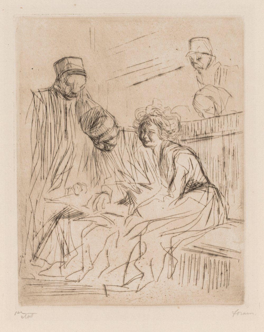 A Barristers Brief felolvasása. alkotó: Jean Louis Forain