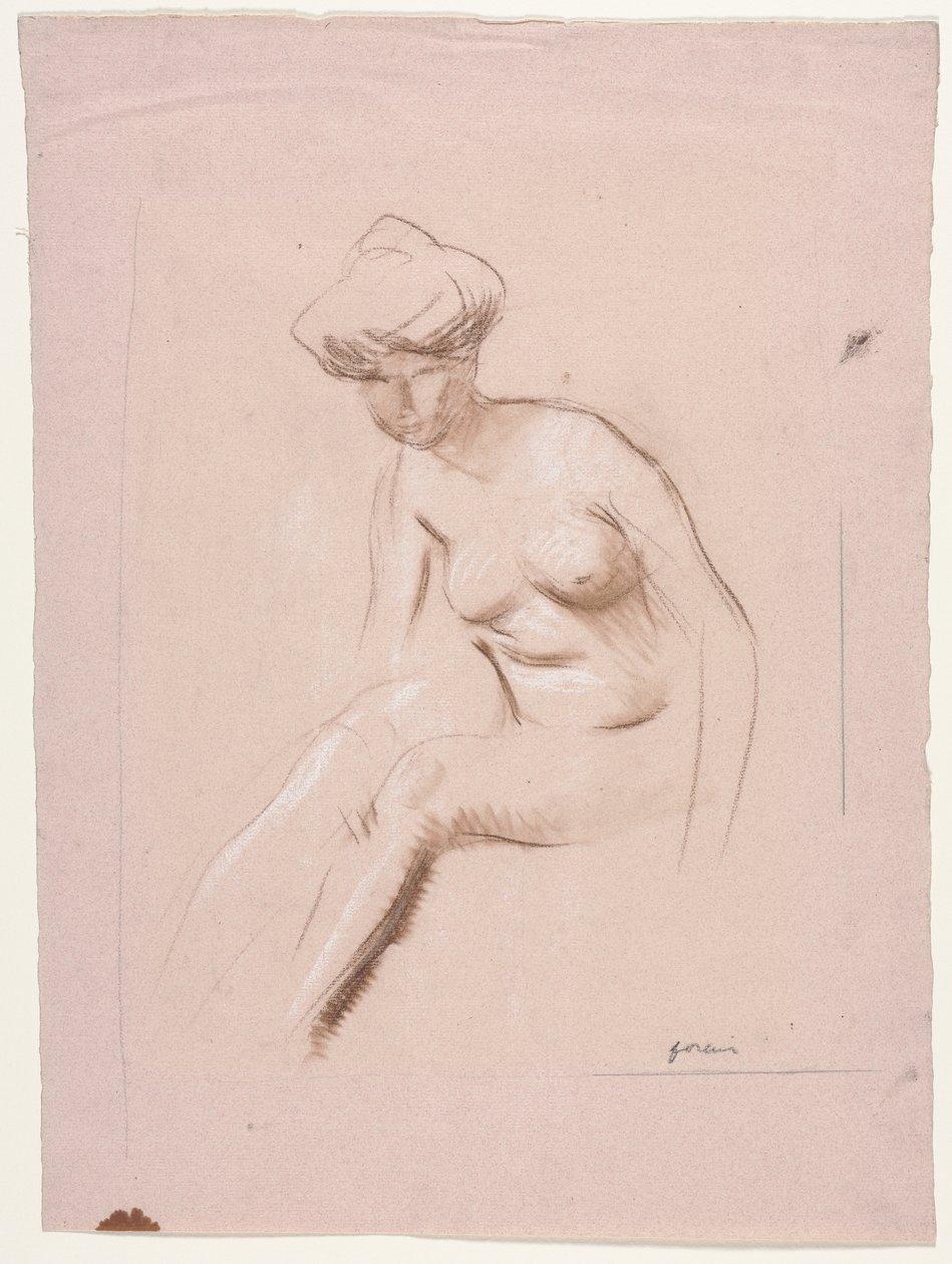 Ülő akt alkotó: Jean Louis Forain