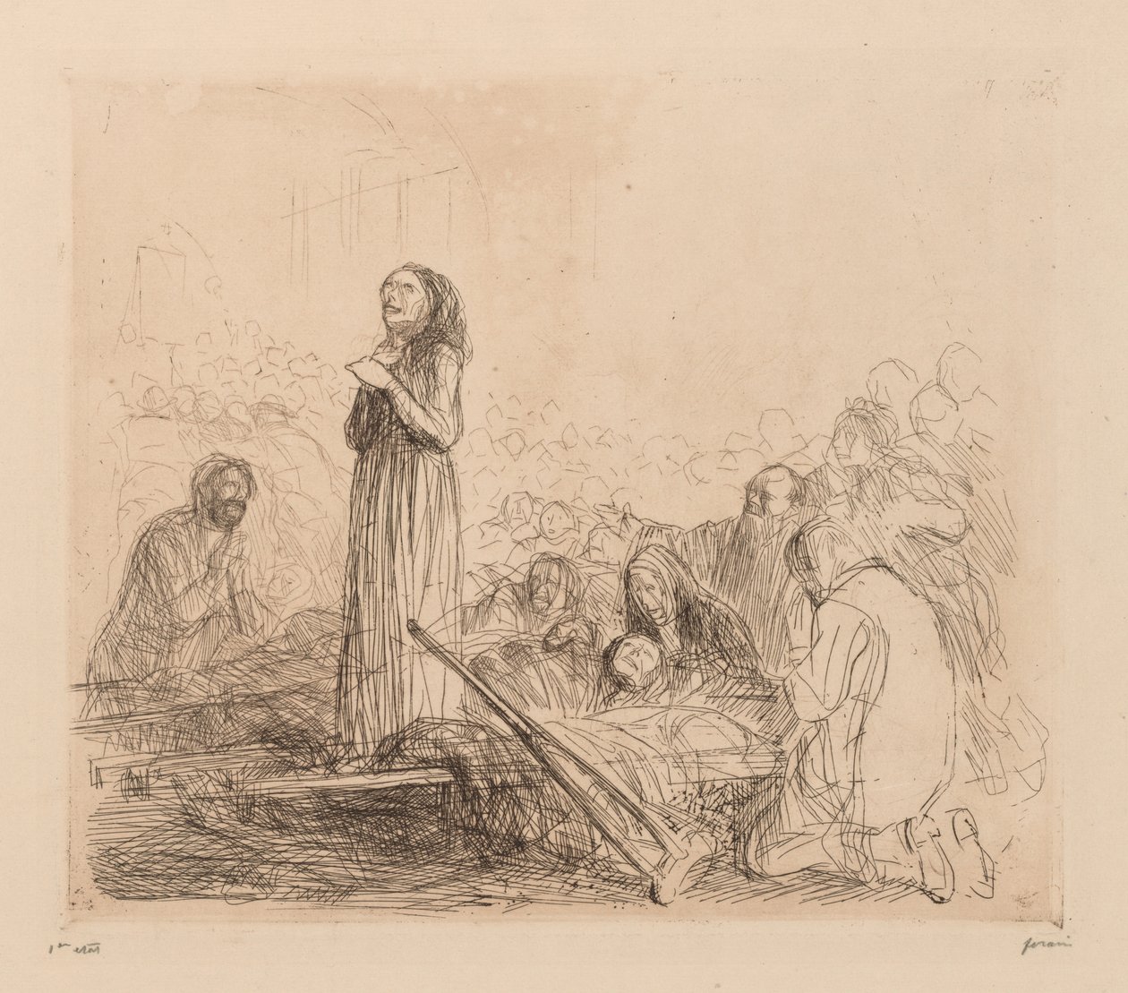 A Lourdes-i csoda. alkotó: Jean Louis Forain