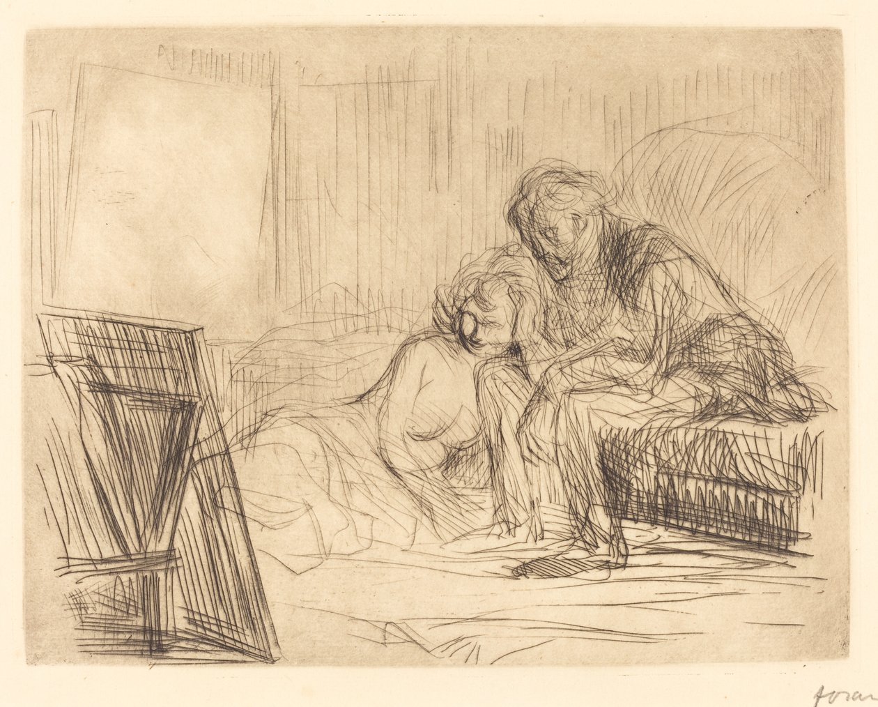 A modell pihenője (első lemez) alkotó: Jean Louis Forain