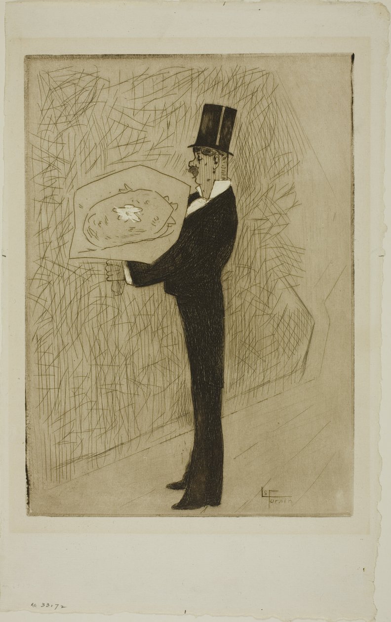 A toff egy csokorral alkotó: Jean Louis Forain