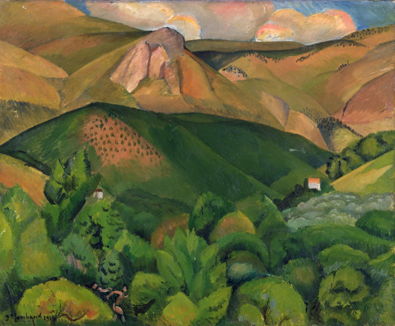 Táj, 1916 alkotó: Jean Marchand