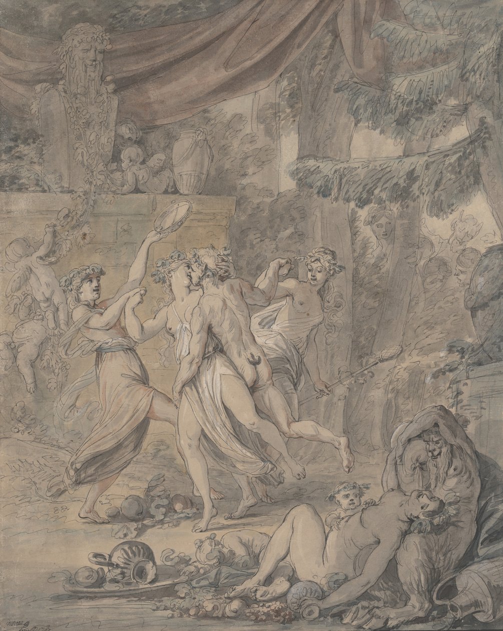 Bachnale, 1767. alkotó: Jean Michel Moreau