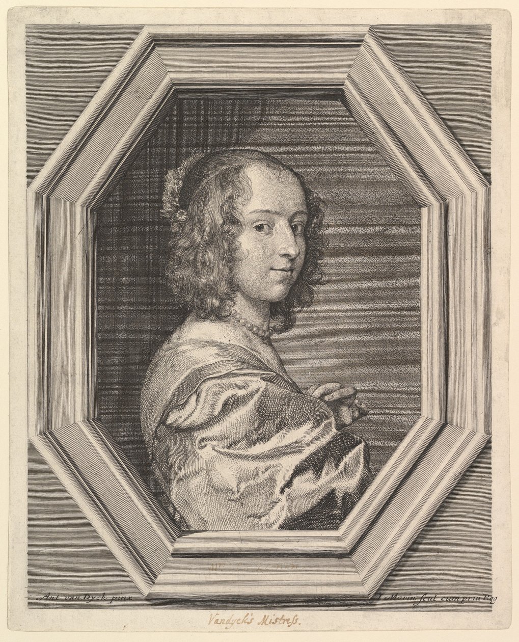 Marguerite Lemon, Antoine van Dyck szeretője. alkotó: Jean Morin