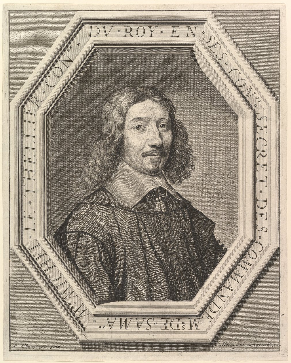 Michel Le Tellier a király tanácsadója. alkotó: Jean Morin