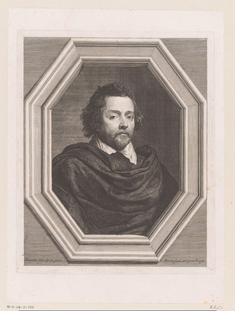 Portré van Nicolas Chrystin alkotó: Jean Morin