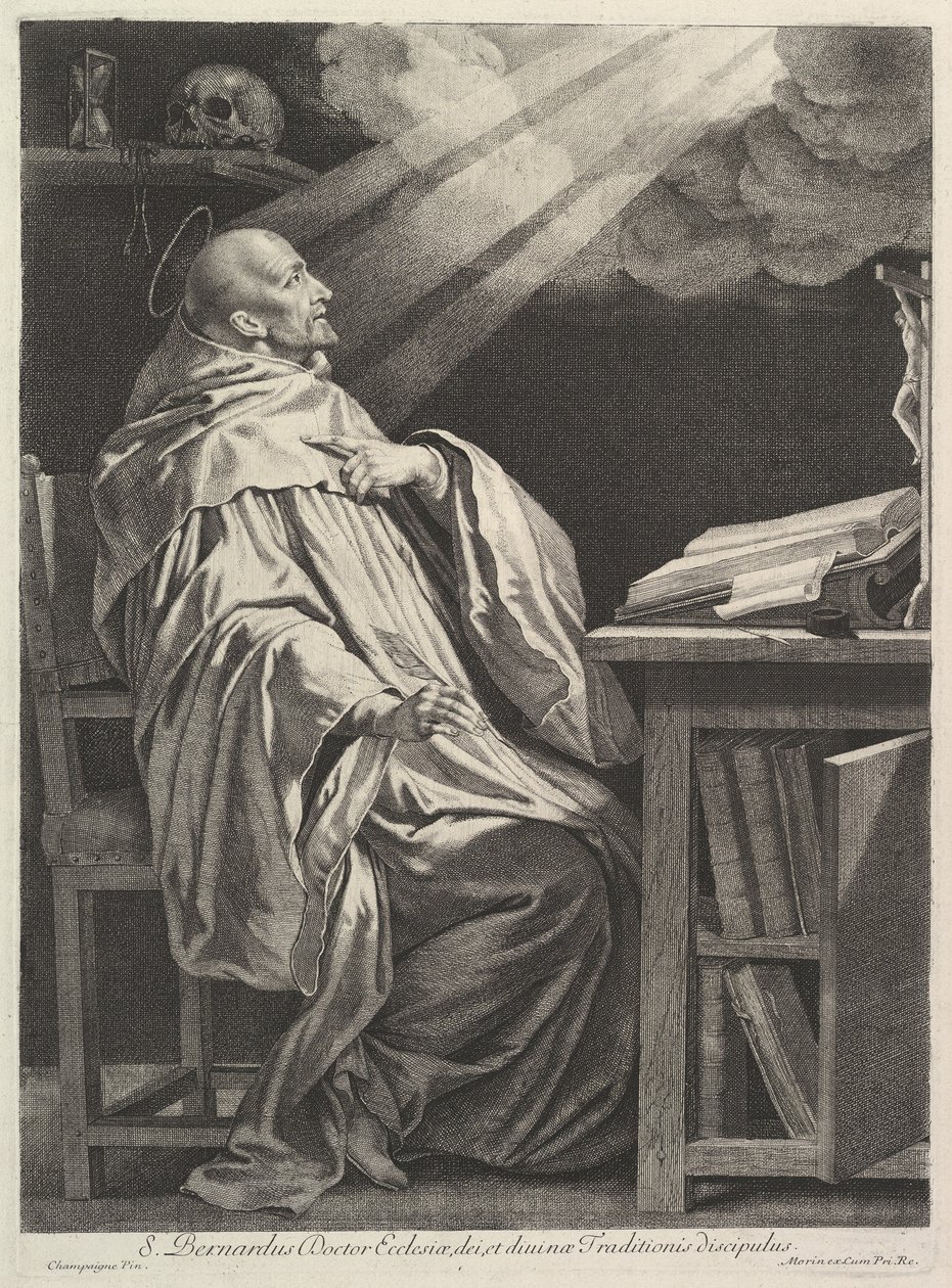 Clairvaux-i Szent Bernát. alkotó: Jean Morin