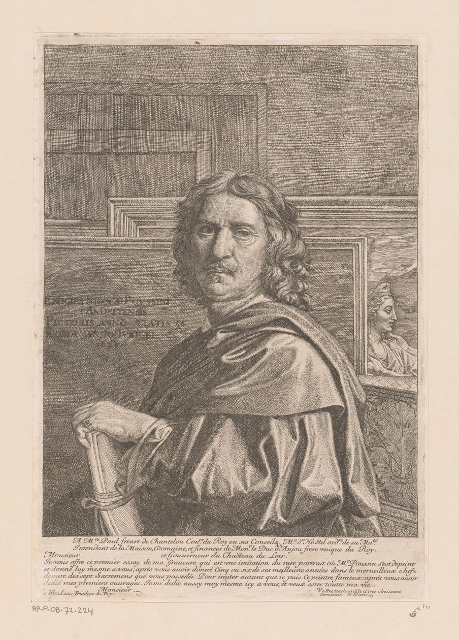 Nicolas Poussin portréja alkotó: Jean Pesne