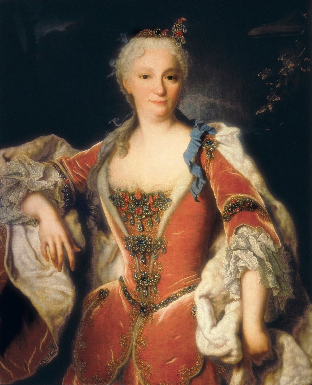 Elisabeth Farnese portréja (Parma alkotó: Jean Ranc