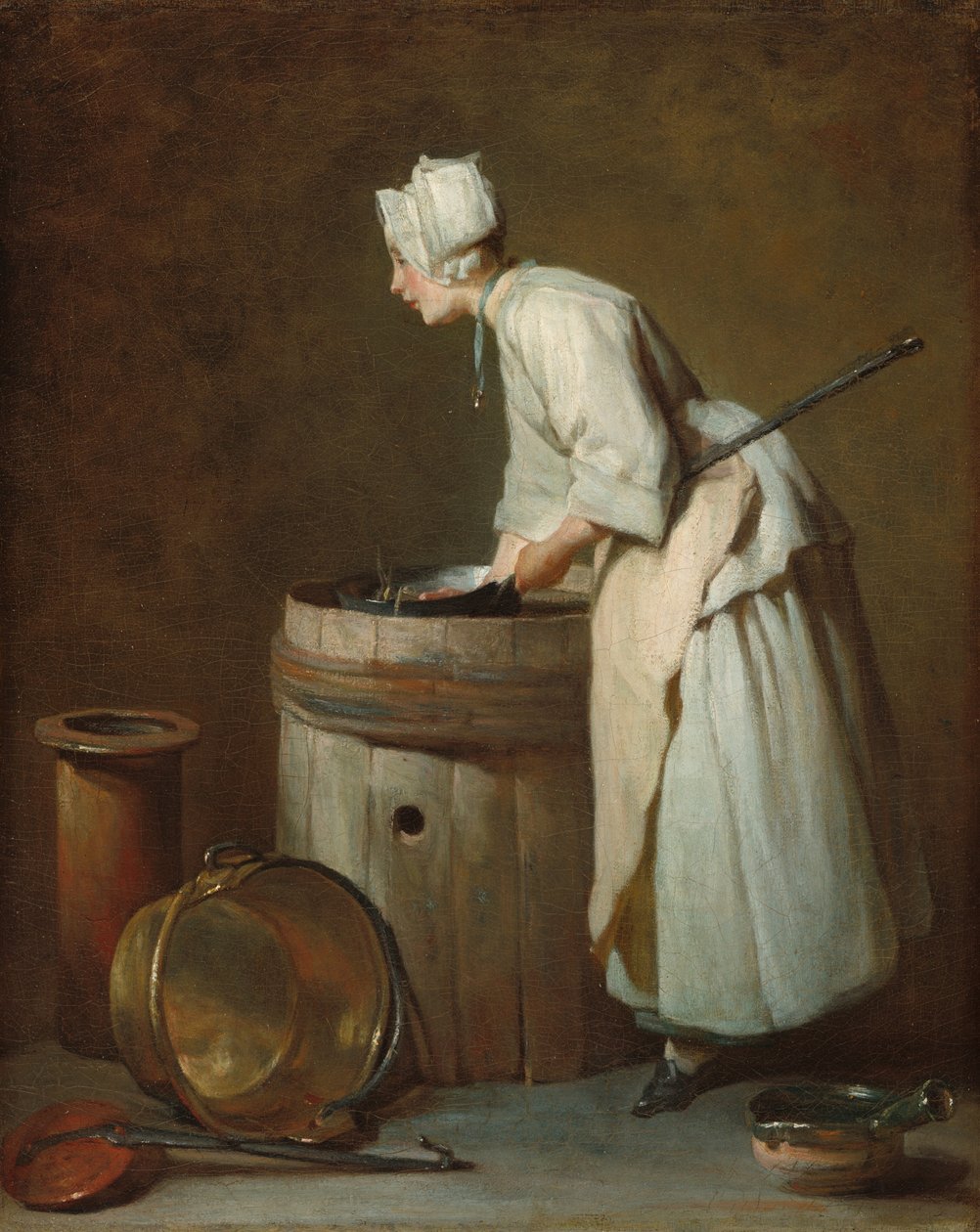 A Scullyry Mail c. 1738. alkotó: Jean Baptiste Simeon Chardin