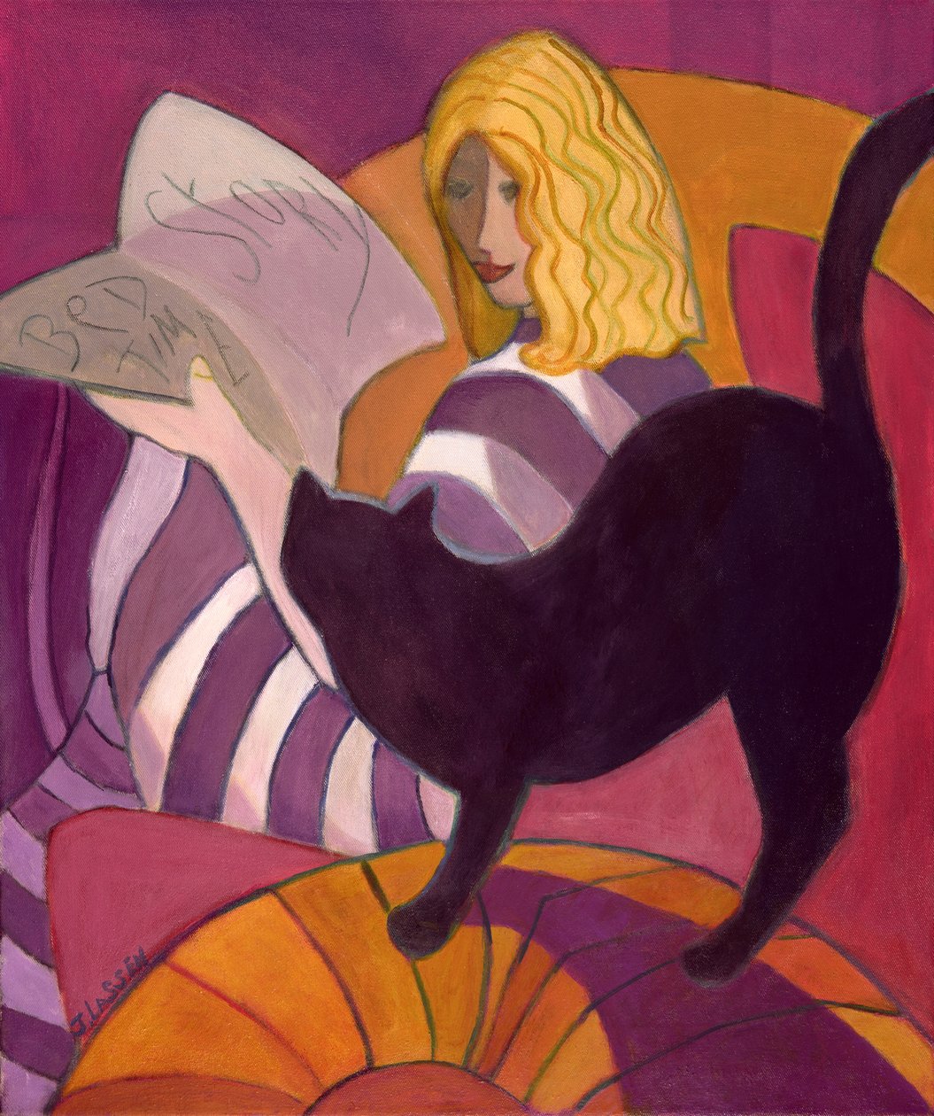 Bedtime Story, 2003-04 (akril, vászon) alkotó: Jeanette Lassen