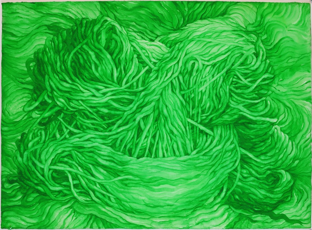 Wool Green, 2013 (gouache, papír) alkotó: Jeanne Maze