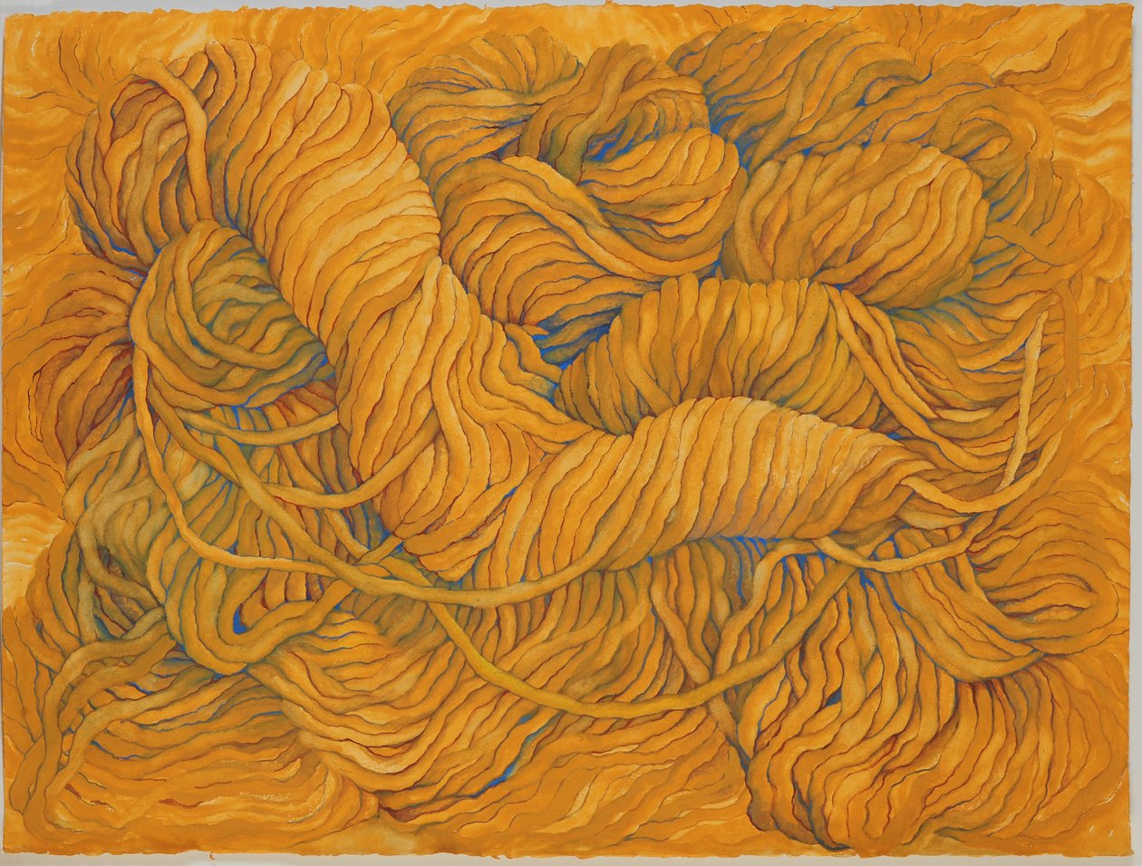 Wool Ochre Yellow, 2013 (Gouache on paper) alkotó: Jeanne Maze