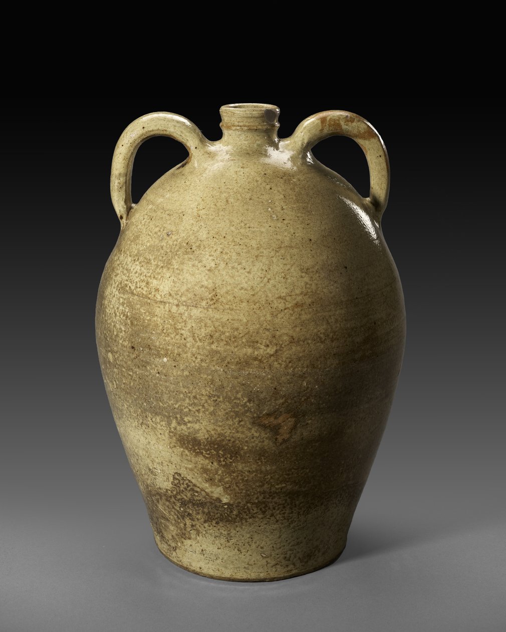 Kancsó, c. 1850 (lúgos mázas kőedény) alkotó: Jefferson S. Nash Pottery