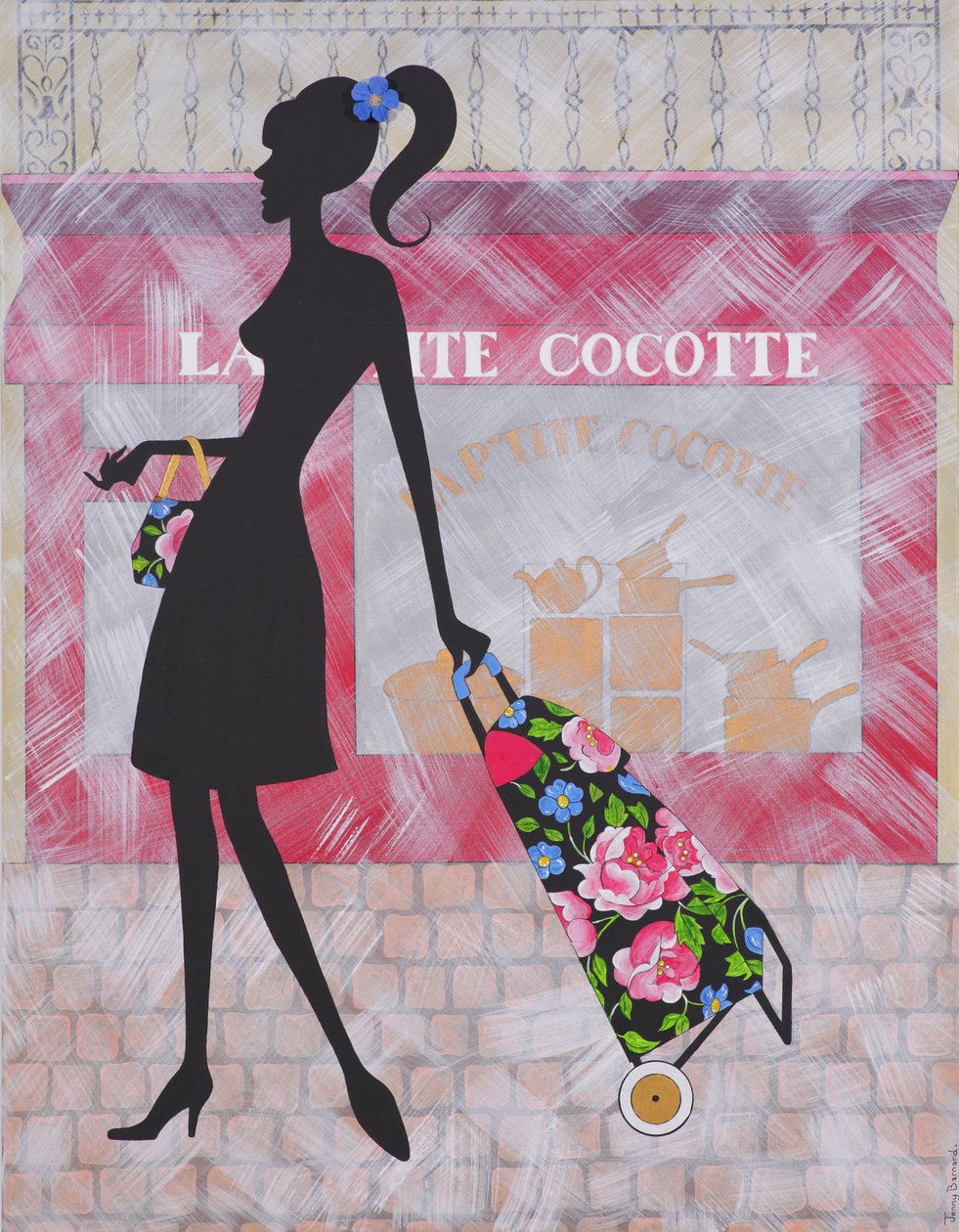 La Petite Cocotte, 2009 (akril, vászon) alkotó: Jenny Barnard