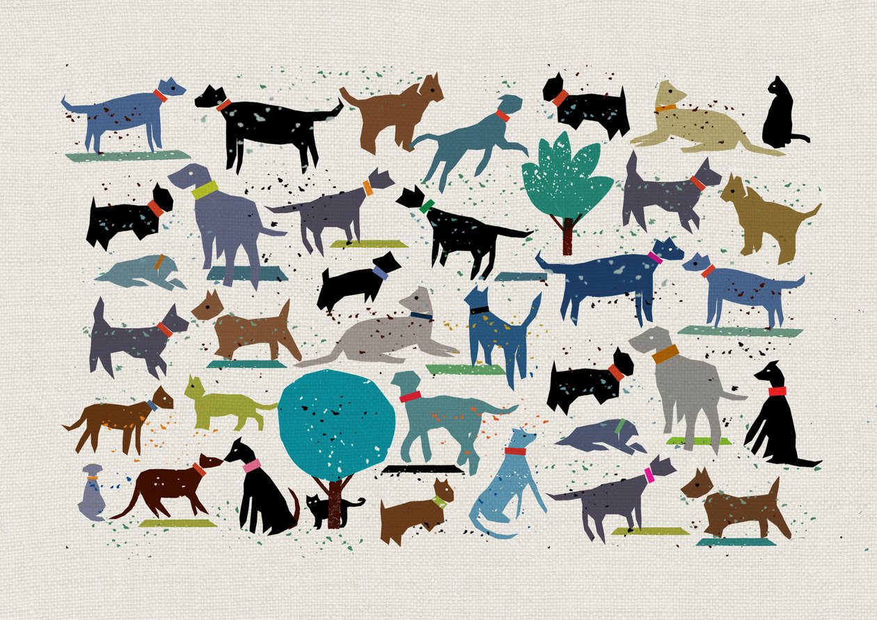 Dog Love, 2024 (vegyes technika) alkotó: Jenny Frean