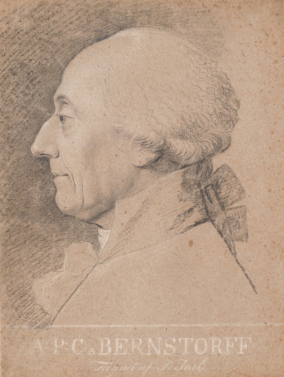 Az államférfi portréja, A.P. Bernstorff alkotó: Jens Juel