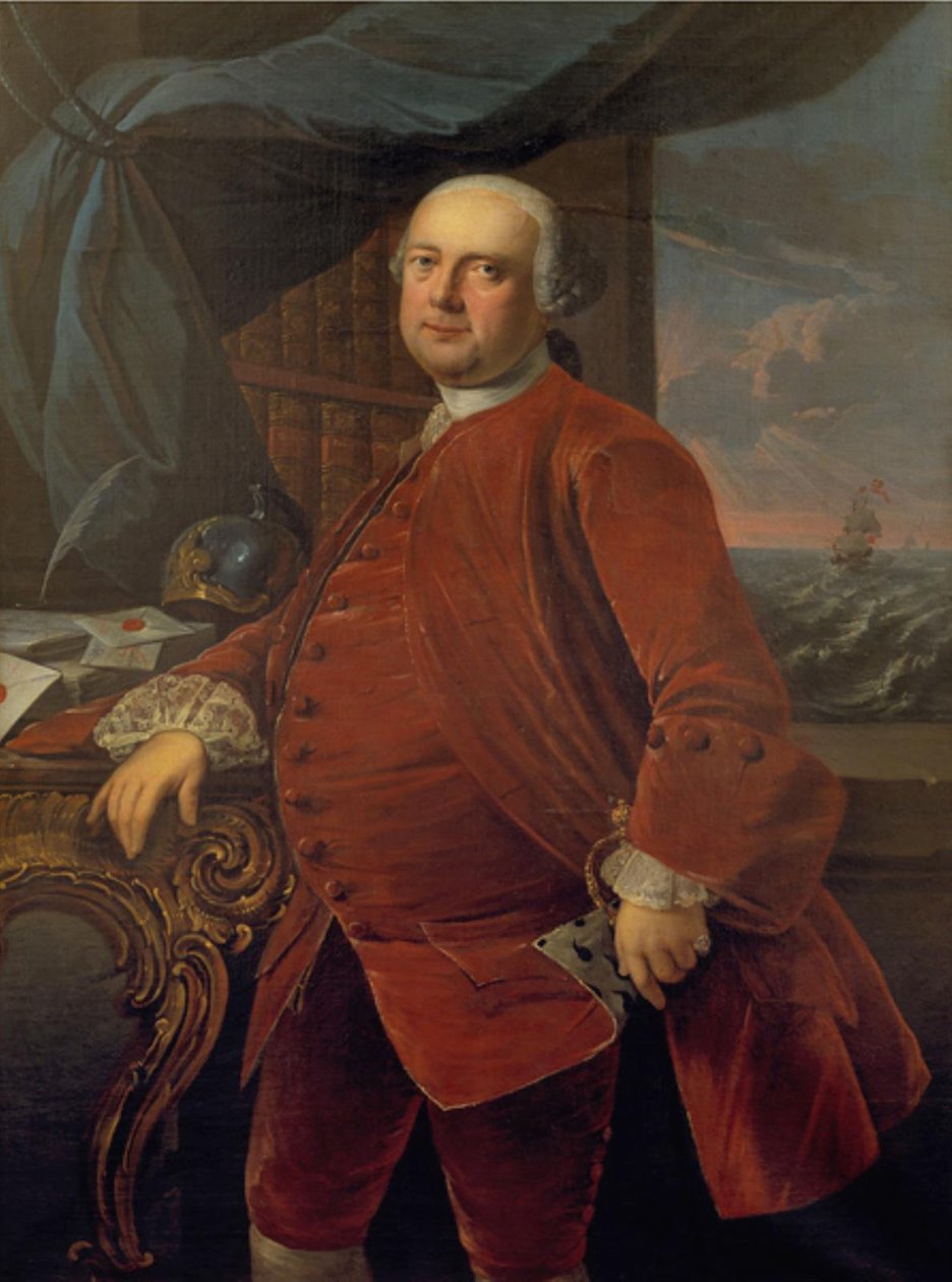 Frederik Carl Harboe postamester (?) alkotó: Jens Juel